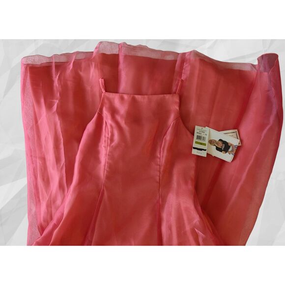 NWT Jessica McClintock Girls formal dress with sheer shawl. Sz 14 - Picture 6 of 16